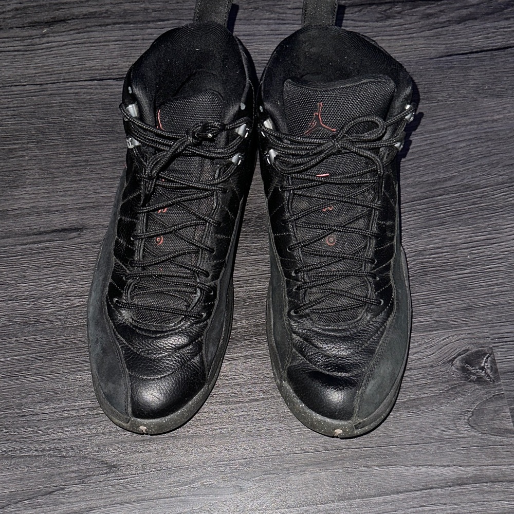 Jordan Black Sneakers with Red Accents